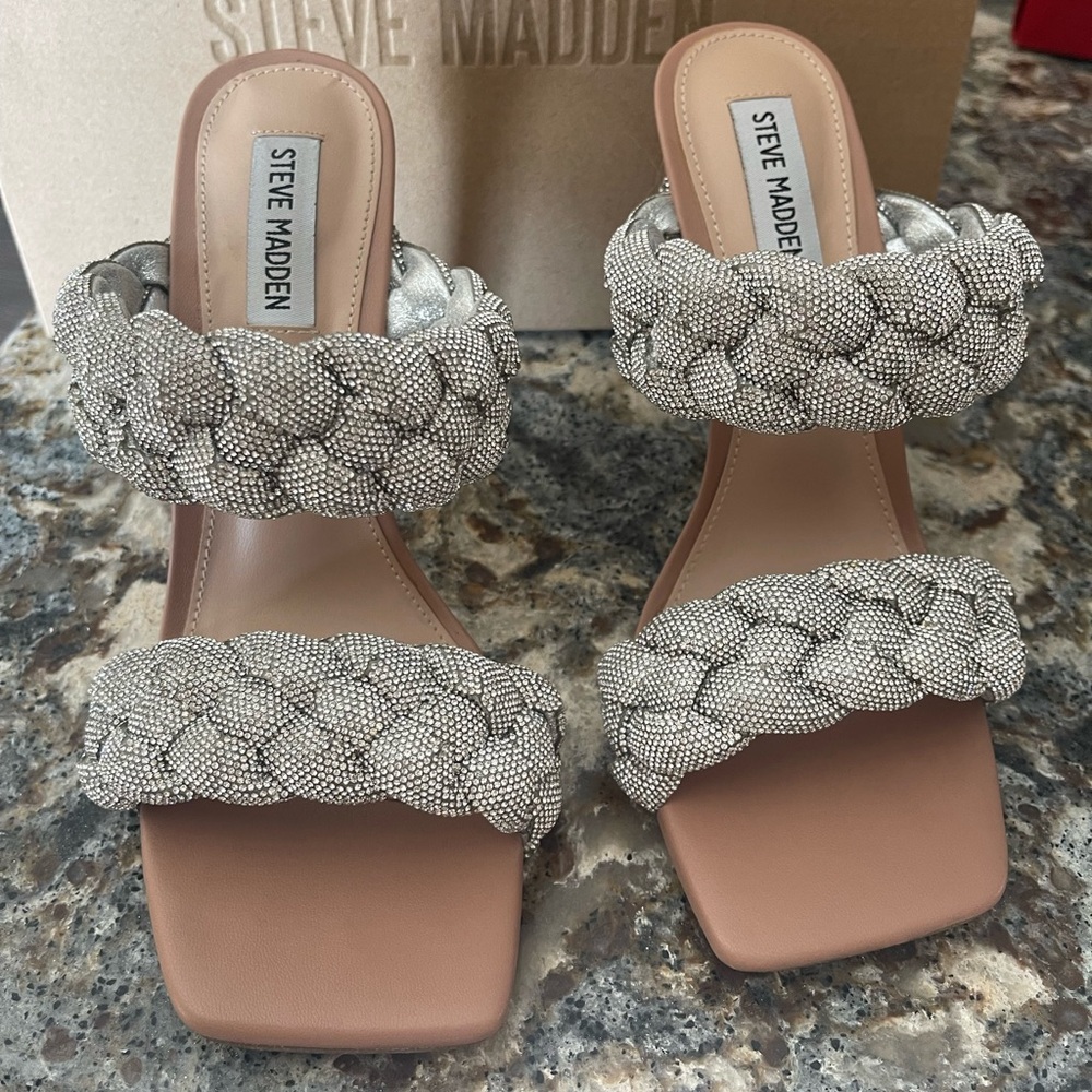Steve Madden Silver Women's Heeled Sandals